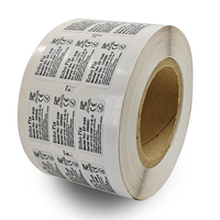 Étiquettes en rouleau personnalisées en papier synthétique PP, étanches, avec codes-barres, QR codes et numéros de série, pour impression industrielle et équipement de laboratoire, vente en gros en vrac
