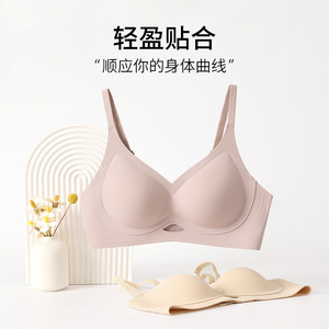 Proveedor confiable Shantou Bell-Fenny Hollow-Out <span class=keywords><strong>Sujetador</strong></span> cómodo para mujer <span class=keywords><strong>sin</strong></span> costuras acolchado push-up <span class=keywords><strong>sin</strong></span> anillo de acero - Product Image 3