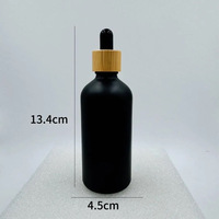 Vente en gros de flacons compte-gouttes noirs pour peinture de 5 ml, 10 ml, 15 ml, 20 ml, 30 ml, 50 ml, 100 ml avec bouchon pipette en bois