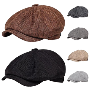 Casquette Gavroche en Denim Tendance, Béret, Chapeau de Boulanger - Product Image 1