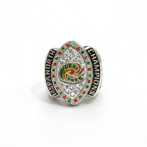 Bague personnalisée de champion d'état en acier inoxydable, bague de championnat de football, récompense pour équipe sportive, bijou commémoratif - Product Image 1