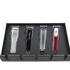 Boîte de rangement pratique pour accessoires de Salon, étagère à 4 fentes, plateau correcteur pour tondeuse à cheveux - Product Image 3