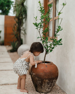 Mameluco de Verano para Bebé Niñ<span class=keywords><strong>a</strong></span> con Estampados Étnicos, Espalda Descubierta, 100% Algodón, Botones <span class=keywords><strong>a</strong></span> Presión, ODM - Product Image 2