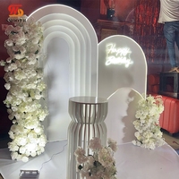 SMOOTH 2025 Événements phares : Panneau de fond en acrylique décoratif avec bande lumineuse pour arche, pour décoration de mariage et de fête
