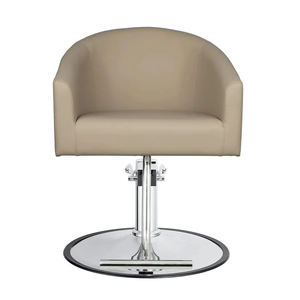 Commercial Furniture <strong>Barber</strong> Chair Modern Hairdressing <strong>Mirror</strong> and Chair Set Beige Hairdresser Leather Reclining Chair - Product Image 4