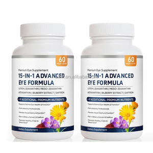 Formule Oculaire Premium 15-en-1 Lutéine Zéaxanthine Antioxydante pour la Vision – Complément pour Adultes Protection Lumière Bleue Astaxanthine - Product Image 1
