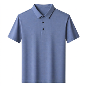 Polo pour homme à manches courtes, respirant, décontracté, col classique, mélange de coton doux, coupe régulière, pour l'été, le sport, les activités de plein air et le quotidien - Product Image 1