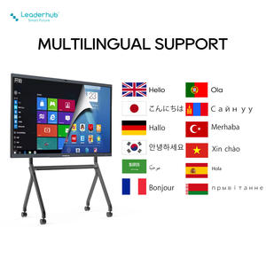 La produzione di Leaderhub 65 pollici Smart schermo piatto interattivo per la pianificazione di eventi e mostre con la macchina fotografica <span class=keywords><strong>AI</strong></span> - Product Image 2