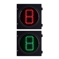 ZGSM PC 300mm 2 digit Led lampu lalu lintas Timer hitung mundur