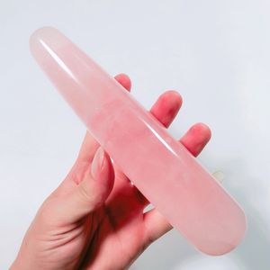 Made in China Schwarzer Obsidian <span class=keywords><strong>17</strong></span>-18cm Zauberstab für Frauen Körper massage Straight Stick - Product Image 4