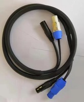 Câble Powercon XLR en chaîne Daisy pour éclairage de scène, en cuivre PVC, câble combiné 3x1,5mm² DMX hybride pour éclairage LED de scène