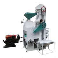 PINYANG 600-800kg/h Machine à décortiquer le riz combinée motorisée, compacte et automatique, mini-décortiqueuse de riz paddy