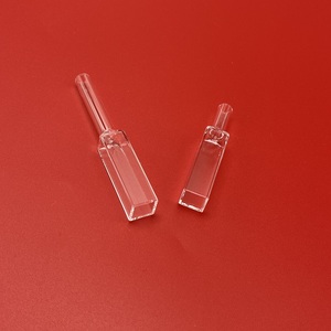 Cuvette en verre rectangulaire de fluorimètre optique de la longueur 3.5ml de chemin de la norme 10mm avec le joint évalué - Product Image 4