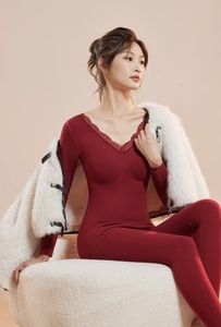 <strong>Ladies</strong> V Neck <strong>Thermal</strong> <strong>Long</strong> <strong>Sleeve</strong> Top Built in Cup Warm Base Layer Slim Fit Sculpting Seamfree Support Shirt Winter - Product Image 2