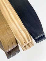 Extensions de cheveux Remy de qualité supérieure à cuticules intactes pour cheveux chinois, extensions invisibles à double trame, sans nœuds
