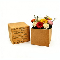 Boîte à bouquet en carton cylindrique écologique, finition pailletée offset, logo personnalisé, fermeture magnétique pour l'emballage des fleurs