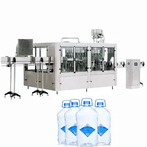 full automatic water filling machine PLC control 4.5 L bottle washing and filling machine