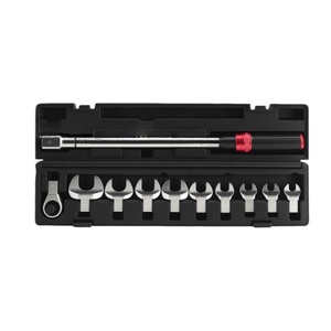 Clé dynamométrique réglable 11 pièces 20-220 N.m / 10-110 N.m à tête ouverte réglable pour l'entretien automobile - Product Image 1