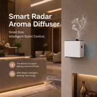 Radar Sensörlü Mini Pil/Type-C ile Çalışan Koku Dağıtıcı 50ml Plastik Şişe Koku Aroması Dağıtıcı Asansör ve Araba İçin