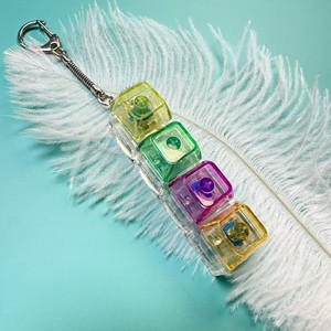 Cat Xiaoqi - Llavero con interruptor mecánico de 4 teclas, juguete de plástico para aliviar el estrés, para entusiastas de los teclados - Product Image 2