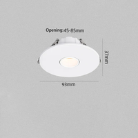 Spot LED encastré ultra-plat à faisceau étroit de 3 degrés, éclairage d'accentuation OEM, en aluminium, 85-265V, pour table à manger