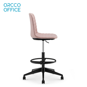 Bar comercial de lujo comedor PP Shell <span class=keywords><strong>cocina</strong></span> ocio invitado colores tela cojín plástico dibujo silla taburete de Bar alto - Product Image 5