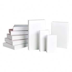 Boîte cadeau de luxe en carton blanc finition brillante/mate avec logo personnalisé estampé à chaud pour faux cils, laminage mat et gaufrage - Product Image 3