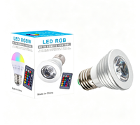 Ampoule LED créative pour hôtel, spot culturel de collection, télécommande, plafonnier encastré GU10 MR16 RGB