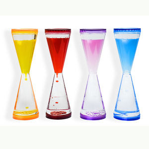 Décoration d'intérieur <span class=keywords><strong>Sablier</strong></span> rotatif en acrylique Liquide à bulles <span class=keywords><strong>Huile</strong></span> et eau Jouets avec design Art déco Non toxique et caractéristiques uniques - Product Image 1