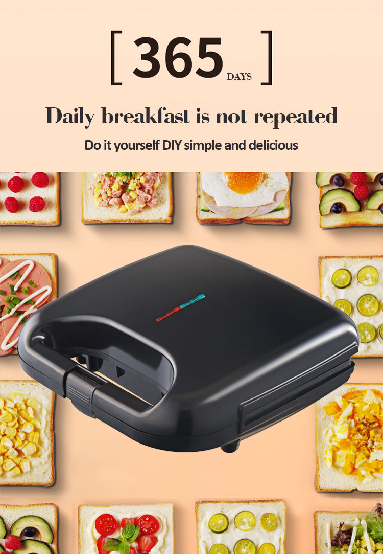 Hot Sale Deep Fill Sandwich Maker Non-stick/Ceramic Coating Sandwich Press Bread Toaster Waffle  Maker Sandwich Maker
