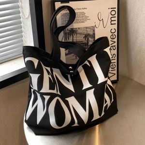 Hua Cheng Women's <b>Large</b> Capacity <b>Canvas</b> Washable All Seasons Travel Tote Customized Closure Single Shoulder Strap <b>Bag</b> - Product Image 3