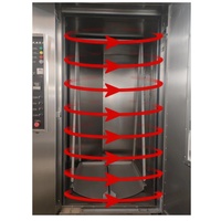 Four rotatif industriel à 64 plateaux, en acier inoxydable 201/304, électrique, gaz, diesel, équipement de boulangerie pour grande usine alimentaire