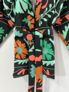 <b>Women's</b> Winter Warm Eco-Friendly Windproof Suzani Embroidered Breathable Cotton Jacket <b>Wool</b> Lining Hand-Embroidered Short Design - Product Image 5