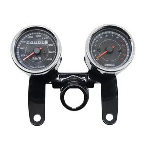 Waterproof Motorcycle tachometer odometer 2-in-1 stainless steel motorbike meter