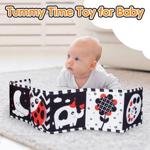<span class=keywords><strong>Montessori</strong></span> attività di apprendimento in bianco e nero giocattoli per bambini ad alto contrasto per lo sviluppo del cervello del neonato pancia tempo Soft Book - Product Image 5