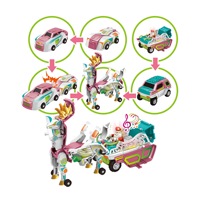 Juguetes de coche deformables por colisión, figuras de acción de caballos, robot transformable Pegaso, juguetes educativos de coche de plástico deformable, regalo para niños