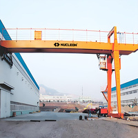 Grue semi-portique monopoutre mobile sur rail sur mesure pour usines industrielles, grande capacité, 3 tonnes, 5 tonnes, 10 tonnes, 16 tonnes, 20 tonnes