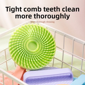 Brosses de nettoyage en forme de boule en silicone de qualité alimentaire, entièrement naturelles, pour le bain, la douche, les soins du corps et des cheveux - Product Image 3