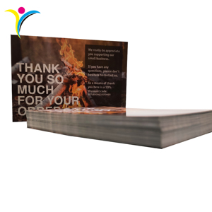 Tarjetas <span class=keywords><strong>de</strong></span> Agradecimiento Comerciales Personalizadas <span class=keywords><strong>de</strong></span> 4x6 Pulgadas a Todo Color con Papel Offset/Recubierto/Artístico - Product Image 4