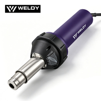 Pistolet de soudage à air chaud Weldy HT1600 HT1600D 1600W 1.6Kw 230V 120V avec affichage numérique, extrudeuse à superposition, léger et réglable pour PVC