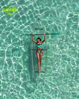 Vert le plus populaire en 2023 bateau à fond transparent bateau en polycarbonate transparent bateau transparent
