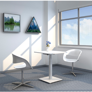 JIECANG واحد الساق قوائم مكتب ارتفاع قابل للتعديل مقهى القهوة الجدول الكهربائية بمحركات إطار دعم - Product Image 6