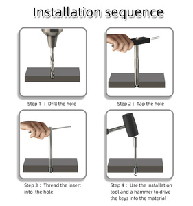 Ốc vít khác dây chủ đề chèn M4 tấm kim loại ren chèn và bu lông khai thác mỏ và ngành công nghiệp luyện kim sử dụng lâu dài - Product Image 5