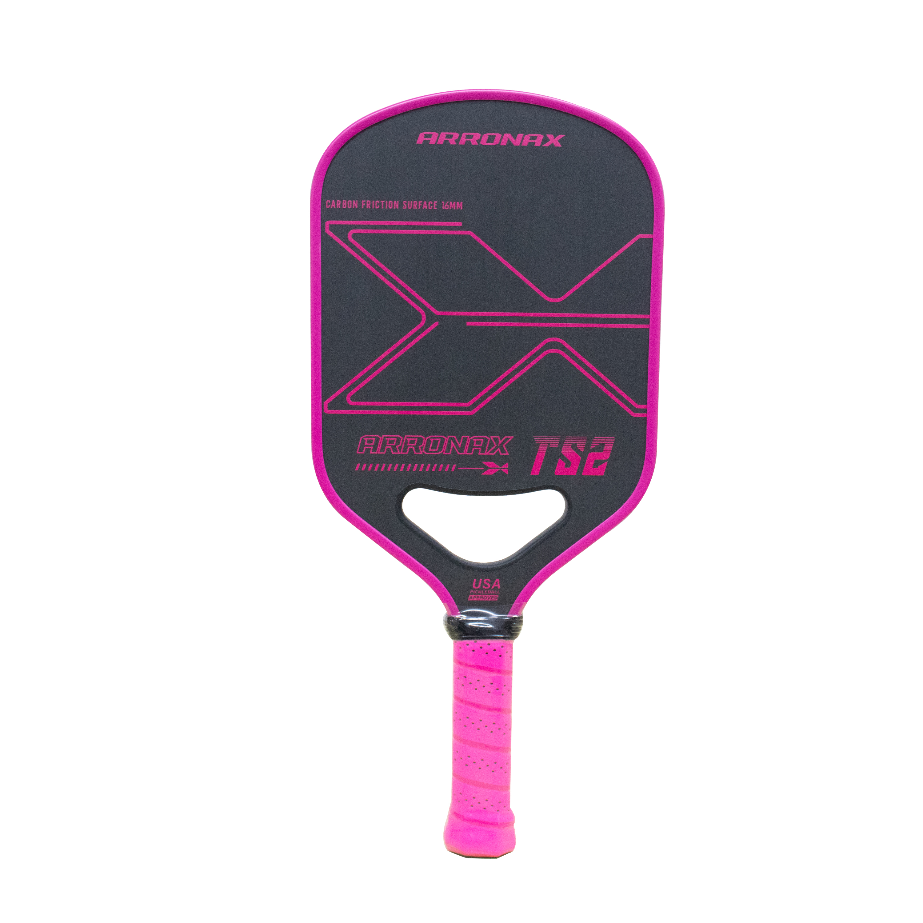 ARRONAX ピックルボールパドル - 16mm Arronax 16mm厚さ全炭素16.34x7.44x0.63インチPPコアピクルス