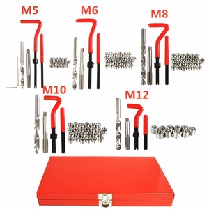 Juego de Herramientas para Reparación de Roscas de Acero de 131 Piezas, Estuche Metálico Portátil para Roscas M5 M6 M8 M10 M12 - Product Image 2