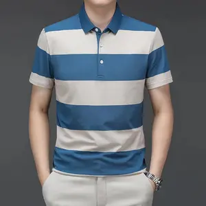 2024 신제품 도매 네이비 폴로 셔츠 플러스 사이즈 남여공용 비즈니스 골프 남성용 폴로셔츠