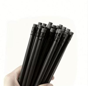 Lápices de Madera Negros HB al por Mayor con Borrador, Lápices de Artista de Madera con Logotipo Personalizado para Promociones - Product Image 2