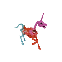 Décorations d'horreur pour Halloween Scorpion Chauve-souris Souris Araignée Plastique Animal Os Squelette Fête Décoration Cheval Squelette Rat