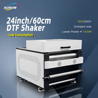 Nouvelle machine à secouer la poudre DTF entièrement automatique de 60 cm pour l'impression sur t-shirts, chauffage électrique, économie d'énergie, secoueur DTF de 24 pouces