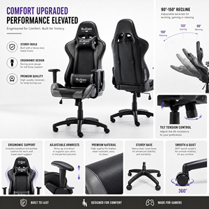 <span class=keywords><strong>Chaise</strong></span> de bureau ergonomique pivotante en cuir PU, personnalisable, à prix abordable, avec accoudoirs 4D et vérin à gaz 4 positions, idéale pour le <span class=keywords><strong>gaming</strong></span> industriel - Product Image 3